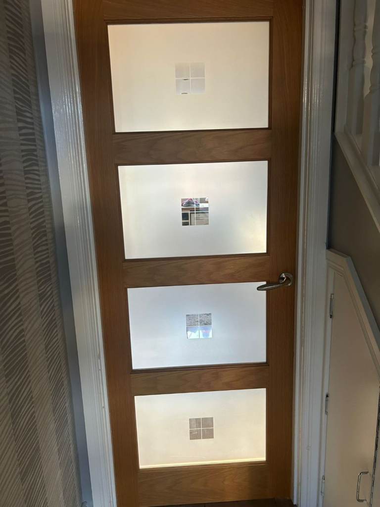 Oak Internal doors with a clear varnish finish