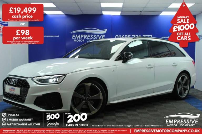 2020 Audi A4 Avant 2.0 TDI 35 Black Edition Estate 5dr Diesel S Tronic Euro 6 (s/s) (163 ps) Esta...