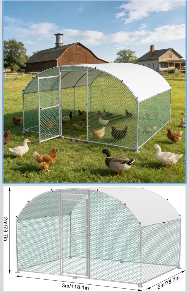 Chicken coop and run for sale – £50 for both