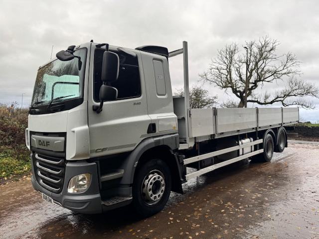 2018 18 DAF CF 340 EURO 6 6x2 sleeper cab 28ft alloy drop side auto air con