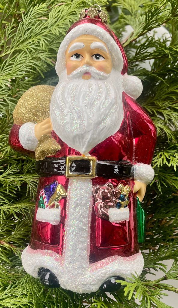 Collectable Large XL Santa Christmas Tree Bauble Decoration Ornament 