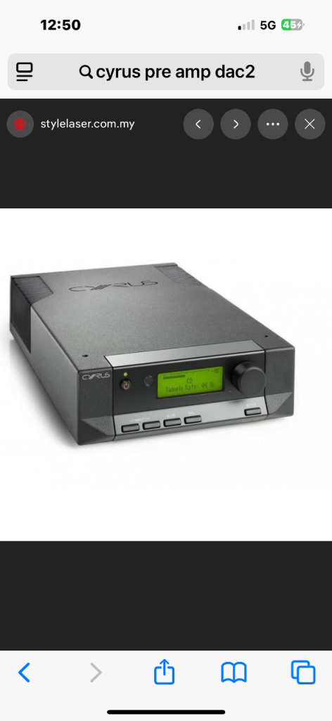 Cyrus pre amp dac2. 