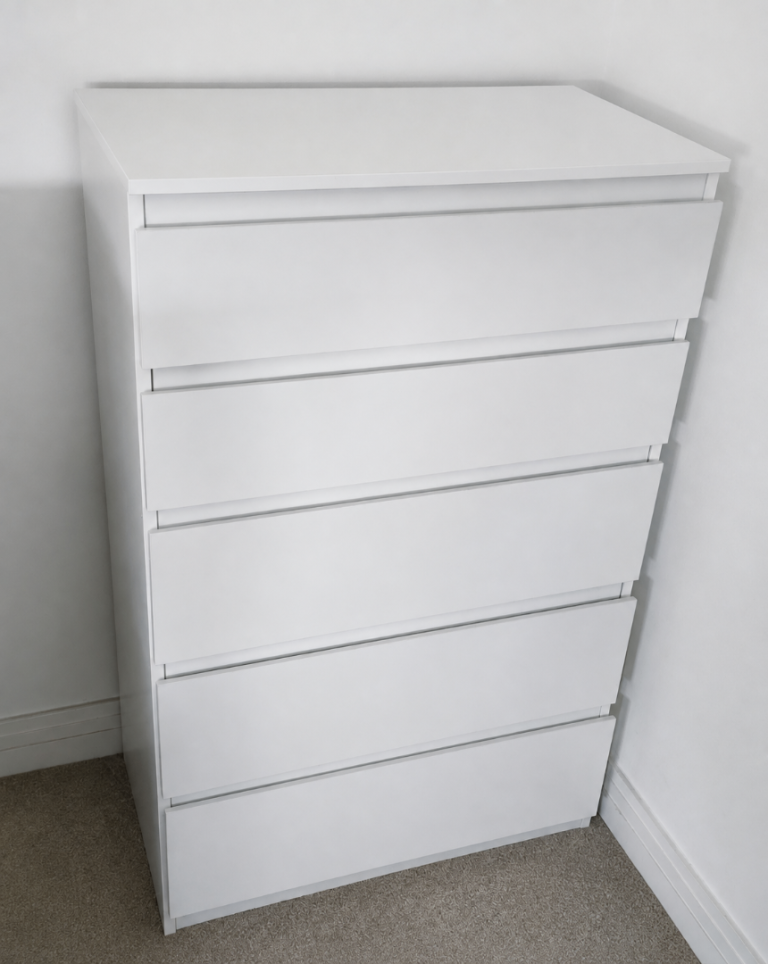 Large white chest of drawers mint condition