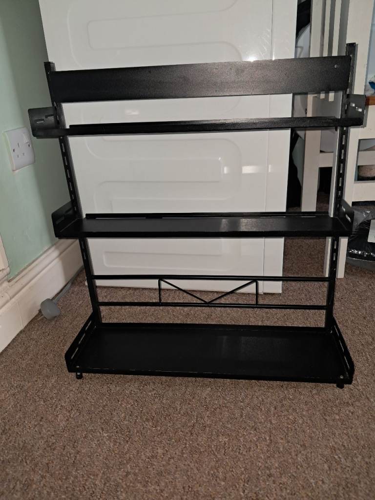 Black Metal Storage Rack – Good Condition, £10.00 for Sale in Lowestoft ...