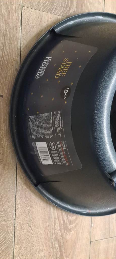 Premier Home Christmas Tree Stand – New, Black Plastic, £5.00 for Sale
