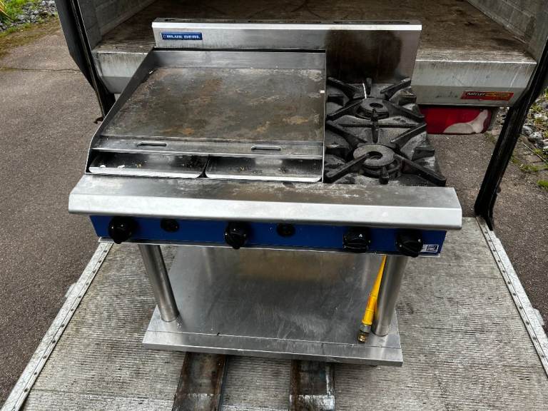 BLURSEAL 60CM GRILL +2 BURNER COOKER CATERING COMMERCIAL CAFE KITCHEN RESTAURANT FAST FOOD 