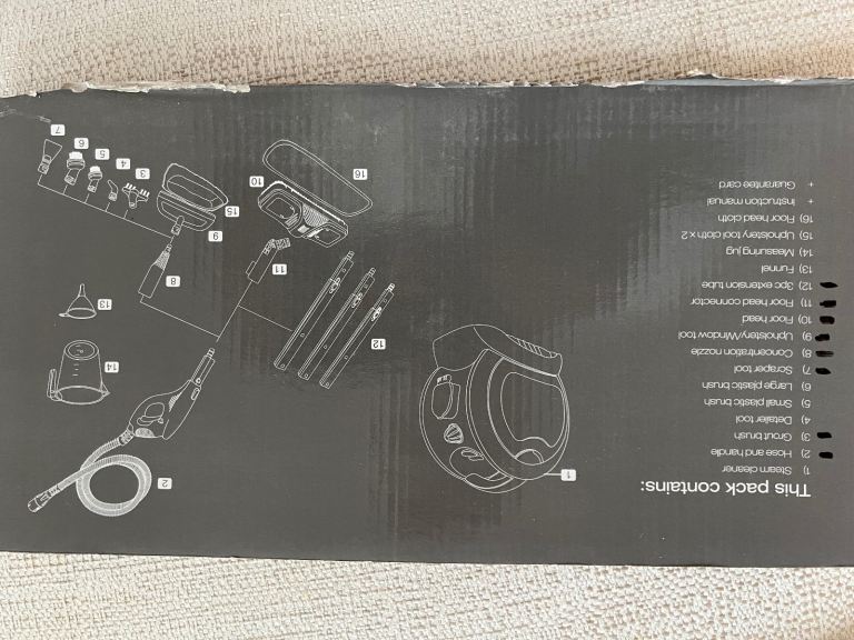 Vax S5 Steam cleaner hose/gun and accessories