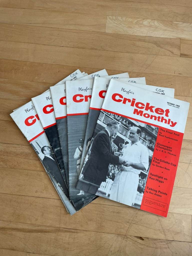 The Cricketer Magazine collection dating between 1968 - 1979