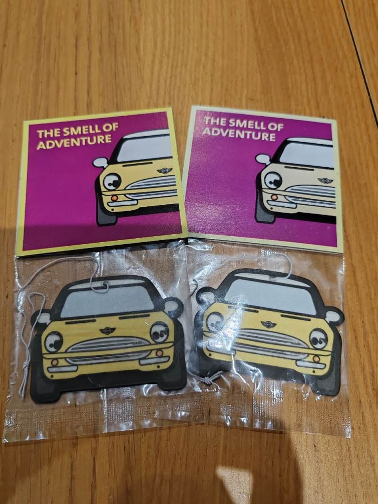 X2 Mini Hatchback 'Smell Of Adventure' Air Freshener Early 2000s UK Novelty Mailer