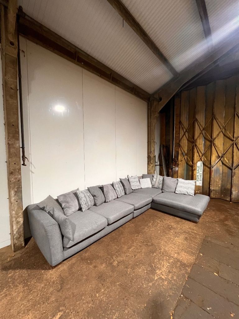 image for Large Grey Corner Sofa | Delivery Available