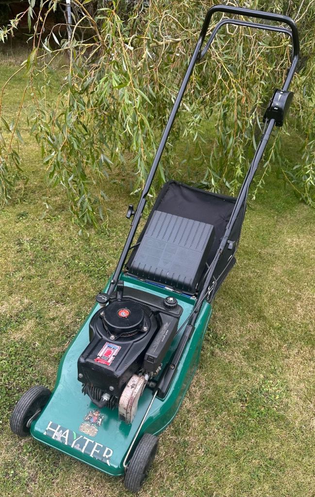 Hayter Harrier 41 AutoDrive petrol roller lawnmower alloy deck Selfdrive mower serviced 