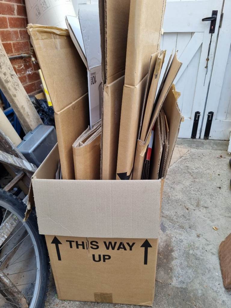 Assorted Cardboard Boxes for Moving or Storage