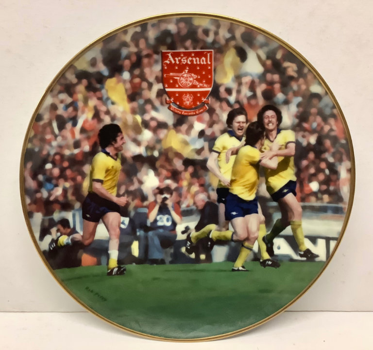 Arsenal Danbury Mint Plate 1979 FA Cup Final v Man Utd