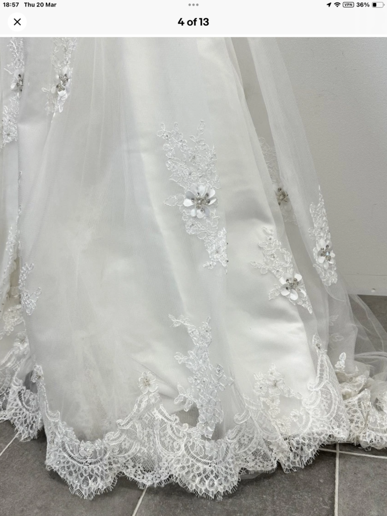 Da- Vinci wedding dress size 8/10 sample dress