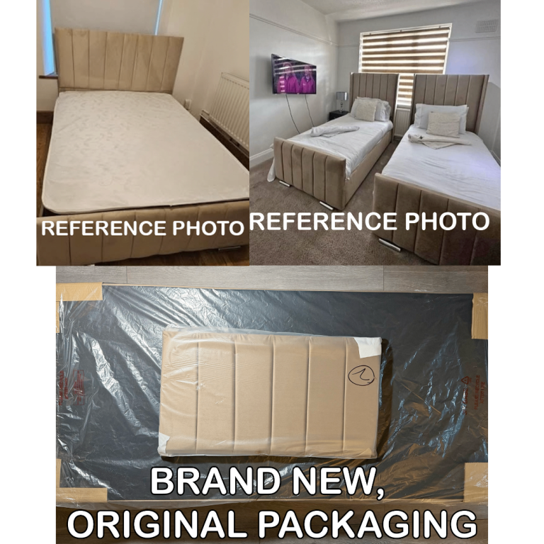 Single panel divan bed base + 2 DRAWERS