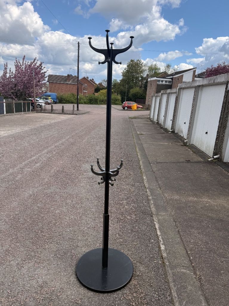 IKEA Vintage Retro Black metal coat stand rack 