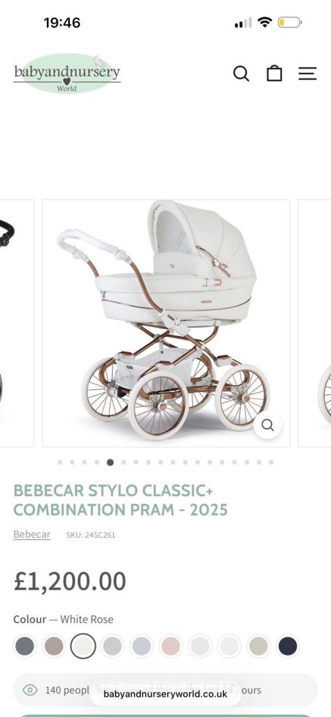 Bebecar stylo classic combination pram 
