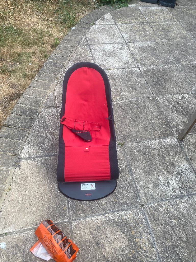 BabyBjorn BabySitter Balance Bouncer - Red/Black, Good Condition