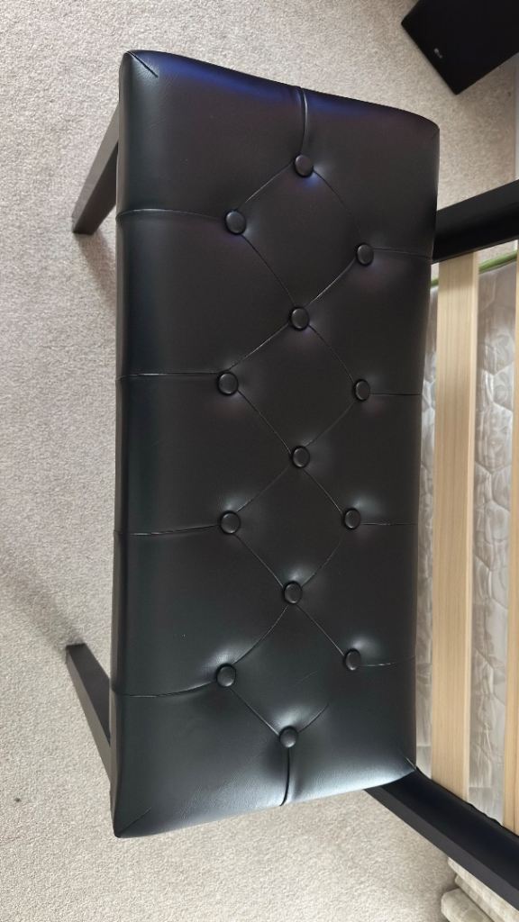 Piano Stool, Storage, Faux Leather