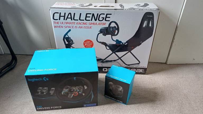 Logitech G29 steering wheel and Gaming chair