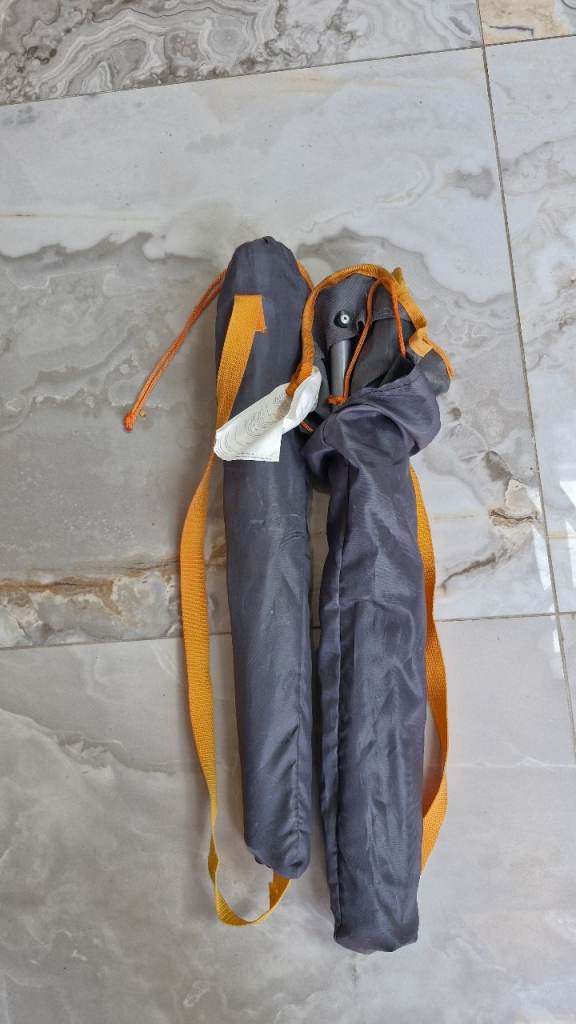 Two Portable Folding Camping Stools with Carry Bag