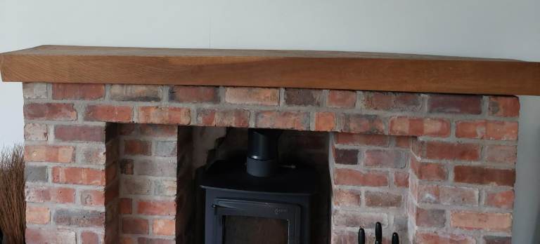 Solid Oak Mantel/Beam