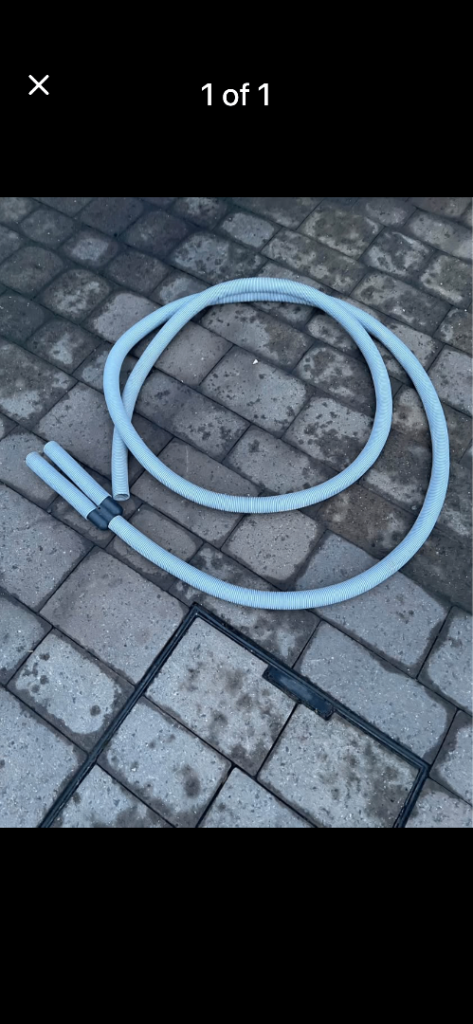 Double waste tube for caravan 