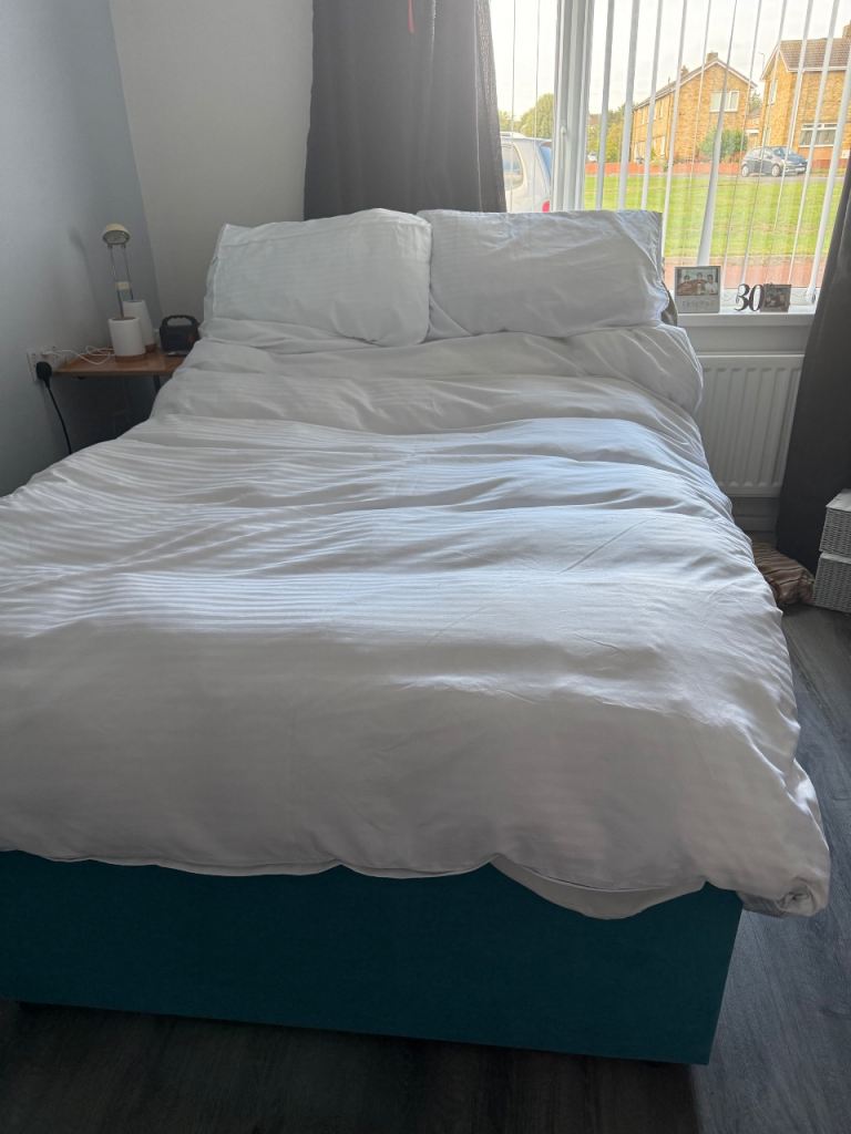 Brand new double bed with brand new mattress 