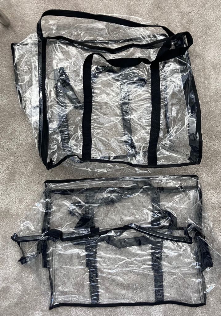 2 storage bags house move 40L 23X46X38cm