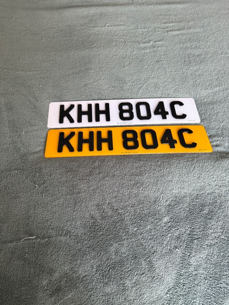 Personal number plate