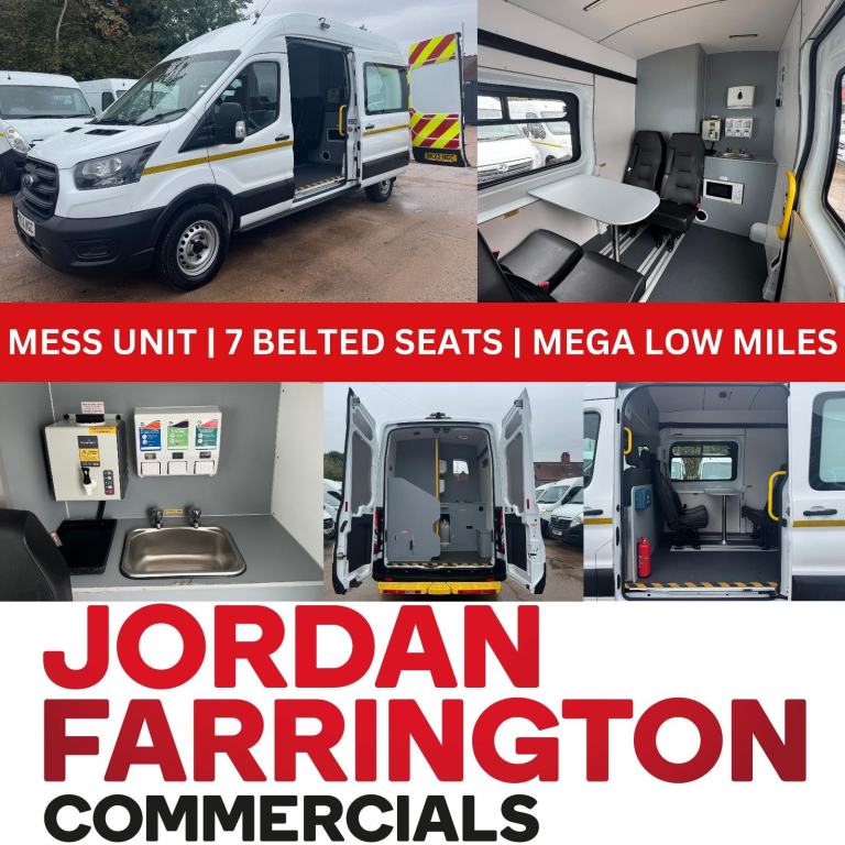 2022 FORD TRANSIT HIGH ROOF UTILITY SPEC WELFARE CREW VAN 7,000 MILES ONLY