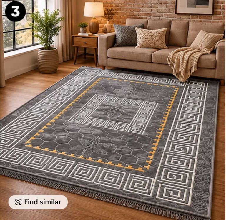 Greek style Rugs 160x230cm Grey 