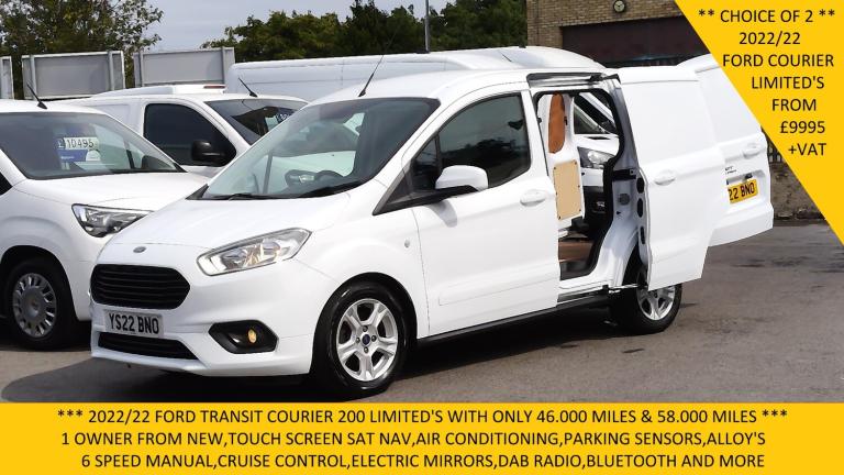 2022 Ford Transit Courier LIMITED 1.5 TDCI WITH ONLY 46.000 MILES,SAT NAV,AIR CONDITIONING,ALLOY'...