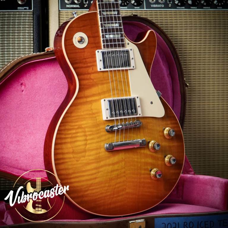 image for 2021 Gibson Les Paul Custom Shop '60 Reissue R0 1960 Iced Tea 8lbs 4oz Historic 