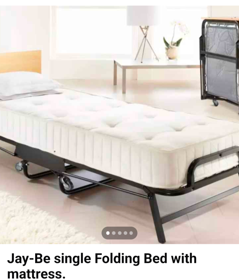 Jay-Be Single Folding Bed with Mattress – Brand New in Box
