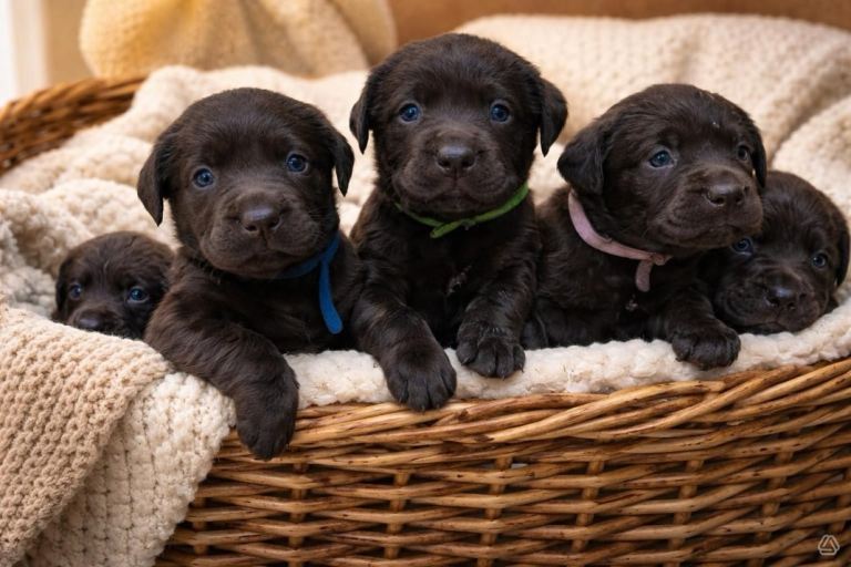Chocolate Labradors 