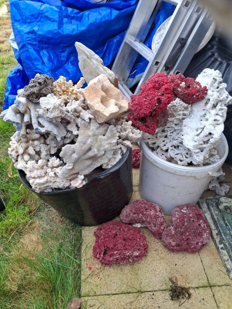 Fish tank coals and rocks 