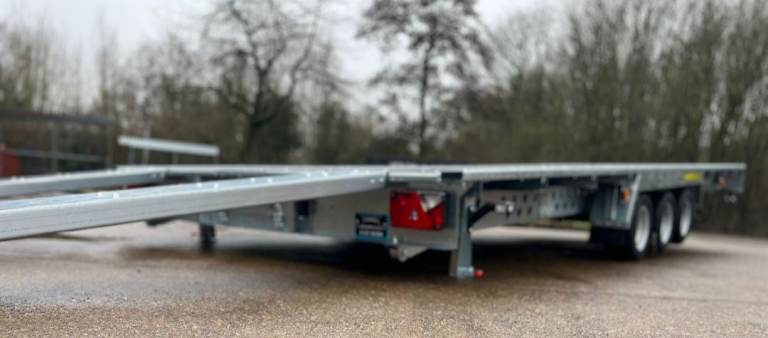 FLAT BED TRAILER 20 X 8 TOILET BALE FARM TILT BED RECOVERY CAR VAN TOW TINY HOUSE HOME