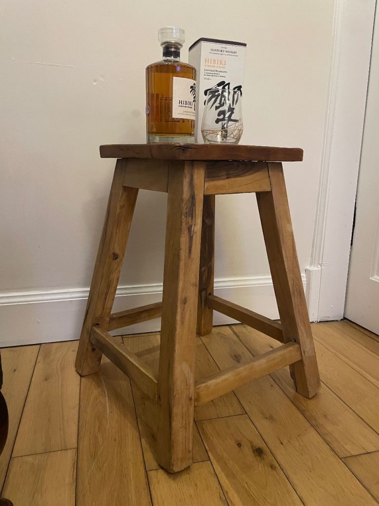 Vintage Industrial Solid Wood Workers Stool