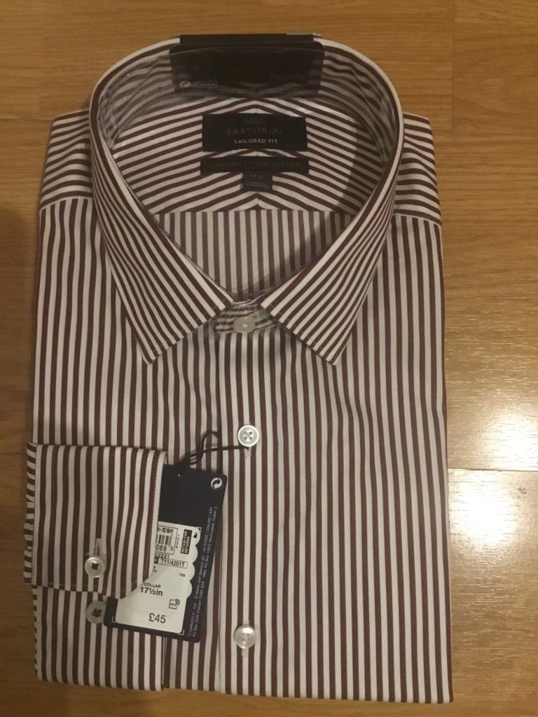 M&s tailored fit shirts x 2
