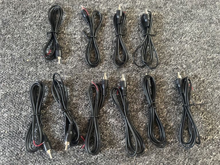 Dagljird 10pcs rca male plug to speaker bare wire adapter open end audio cable for amplifier audio