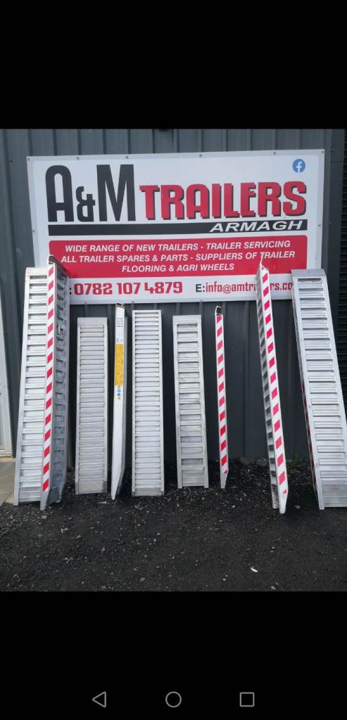 Aluminium trailer ramps 