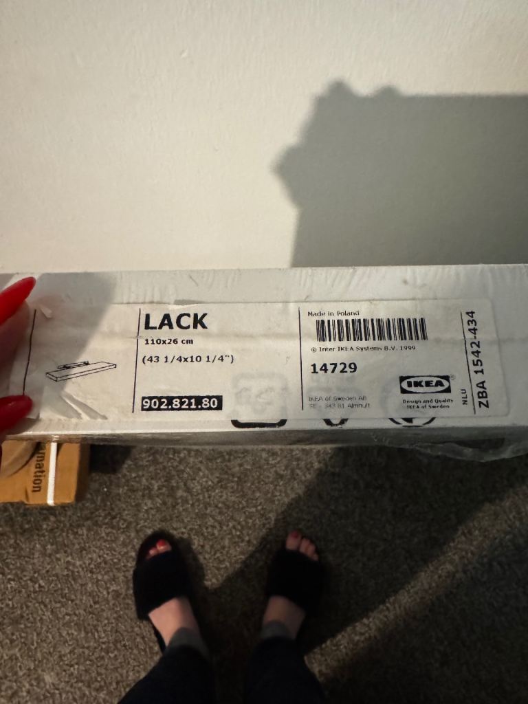 Lack IKEA floating shelf 