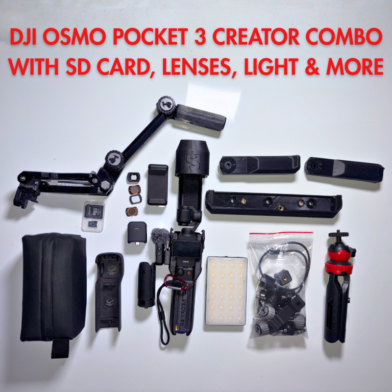DJI Osmo Pocket 3 Creator Combo with Accessories + 128GB SD Card