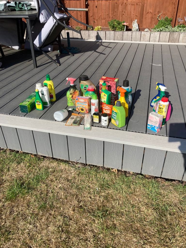 Lawn and plant care selection.