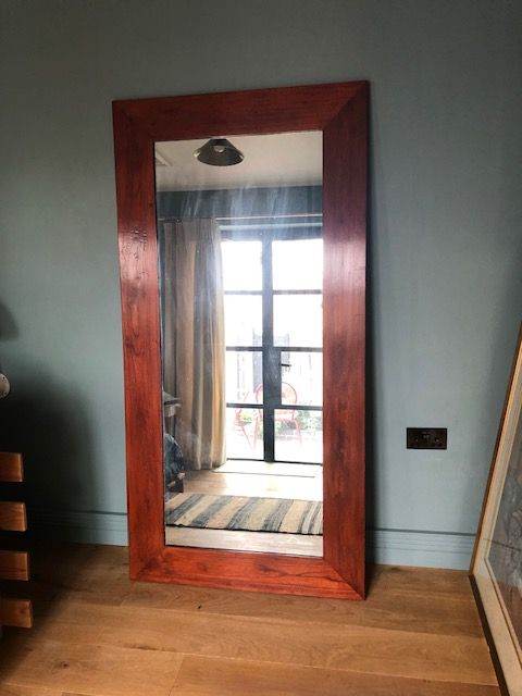 Extra Large Wood Frame Mirror – Good Condition