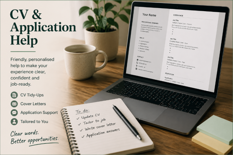 CV & Job Application Help — Friendly CV Tidy-Up Service