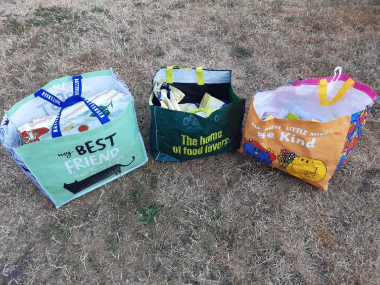 Set of 3 Reusable Shopping Bags / Storage Totes & many other recyclable bags.