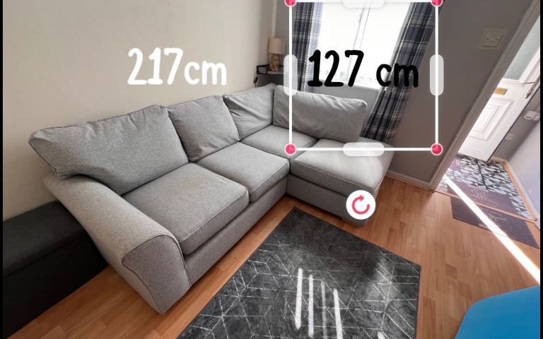 Next Michigan Grey Corner Sofa