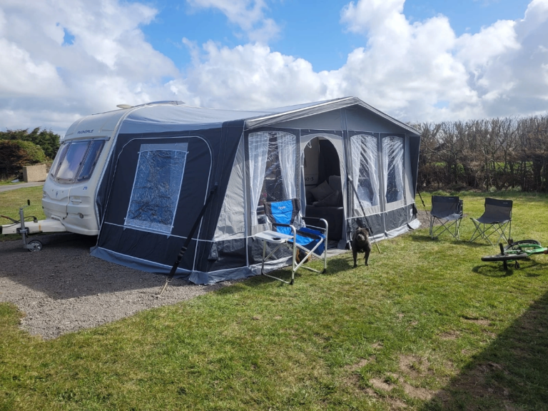 Dorema Horizon AIR  Deluxe Size 9 850-875cm Seasonal Air Caravan Awning + Curtains/Pump/Skirt/Pegs